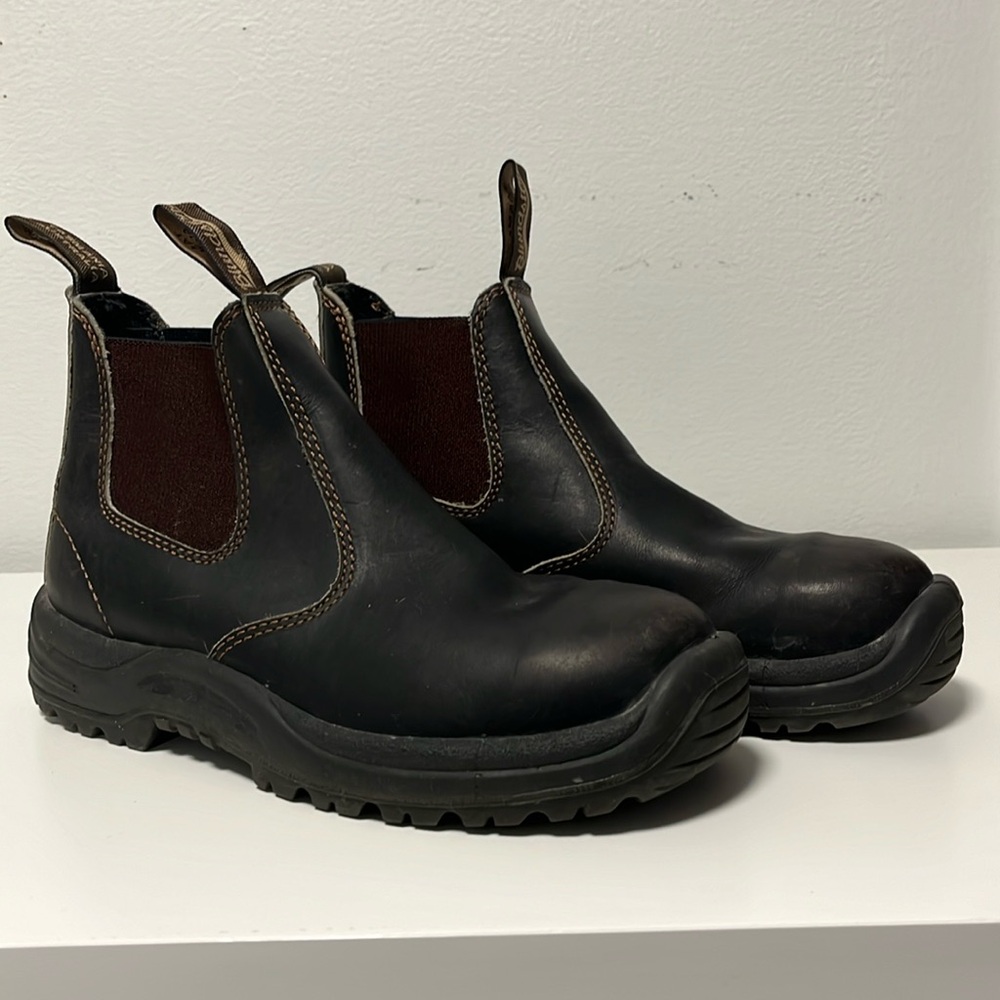 Blundstone 491 bump-toe, brown leather boots!